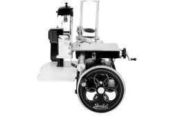 Affettatrice a volano b3 fiorato acciaio colore nero con decoro argento Berkel