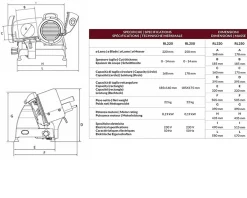 Affettatrice elettrica red line 250 acciaio colore rosso Berkel