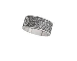 Anello argento con preghiera ave maria Selezione zanolli