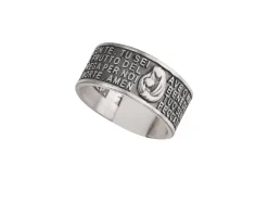 Anello argento con preghiera ave maria Selezione zanolli