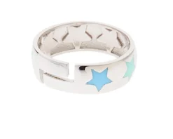 Anello argento con stelle multicolore Selezione zanolli