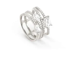 Anello colour wave argento con cubic zirconia Nomination