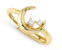 Anello dreams beats argento dorato luna con zirconi Nomination