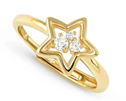 Anello dreams beats argento dorato stella con zirconi Nomination