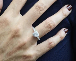 Anello nodo argento con zirconi Sovrani