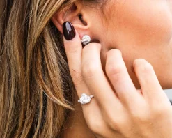 Anello nodo argento dorato con zirconi Sovrani