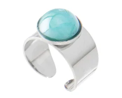 Anello seaside serenity vetro di murano petrolio Murrina murano venezia
