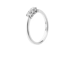 Anello trilogy oro 750‰ e diamanti ct. 0.30 Davite & delucchi