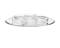 Antipastiera silver plated cinque settori in stile inglese Selezione zanolli