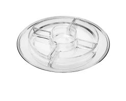 Antipastiera silver plated cinque settori in stile inglese Selezione zanolli