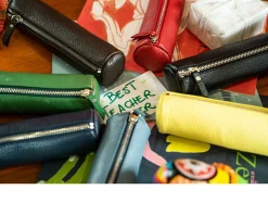 Astuccio tondo case pelle testa di moro Selezione zanolli