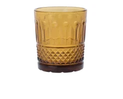Bicchiere acqua barocco ambra Onlylux