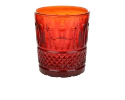 Bicchiere acqua barocco rosso Onlylux