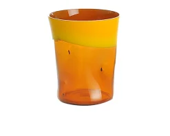 Bicchiere acqua dandy vetro di murano girasole marrone Nasonmoretti