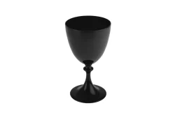 Bicchiere acqua mori vetro di murano nero Nasonmoretti