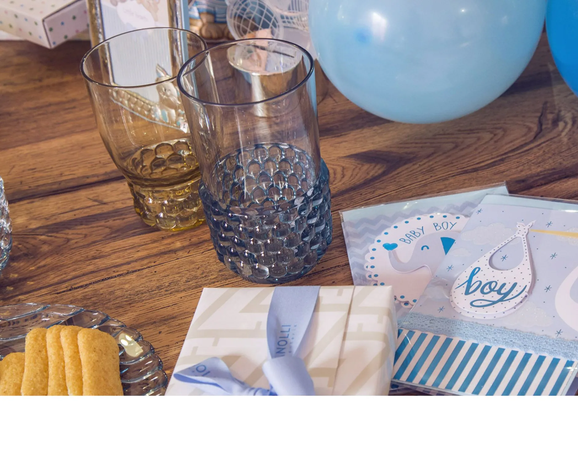 Bicchiere bibita jellies family colore azzurro Kartell