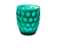 Bicchiere lente bianco verde Mario luca giusti