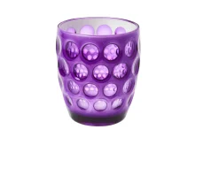 Bicchiere lente bianco viola Mario luca giusti