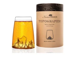 Bicchiere long drink topographic everest Alaskan maker