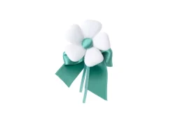 Bicchiere portacandela bianco vaniglia con ciuffo portaconfetti Selezione zanolli