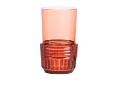 Bicchiere trama colore rosato Kartell