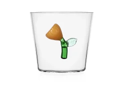 Bicchiere tumbler botanica fiore ambra Ichendorf