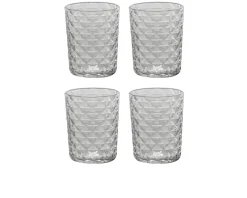 Bicchiere tumbler shot veneziano mixology 4 pezzi Zafferano