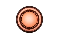 Bicchiere vino trama colore rosato Kartell