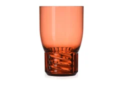 Bicchiere vino trama colore rosato Kartell