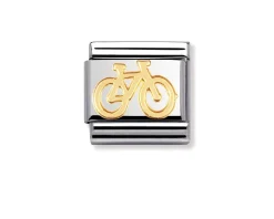 Bicicletta composable acciaio e oro Nomination