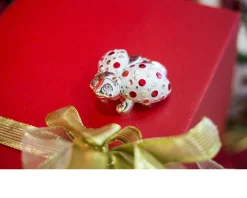 Bomboniera coccinella con pois rossi Selezione zanolli