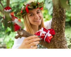 Bomboniera laurea ciondolo albero della vita argento con sacchetto portaconfetti Selezione zanolli