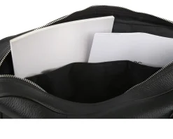 Borsa bowling slim pelle nera Selezione zanolli