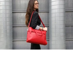 Borsa bowling slim pelle rossa Selezione zanolli