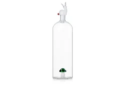 Bottiglia alice fungo verde e coniglio bianco Ichendorf
