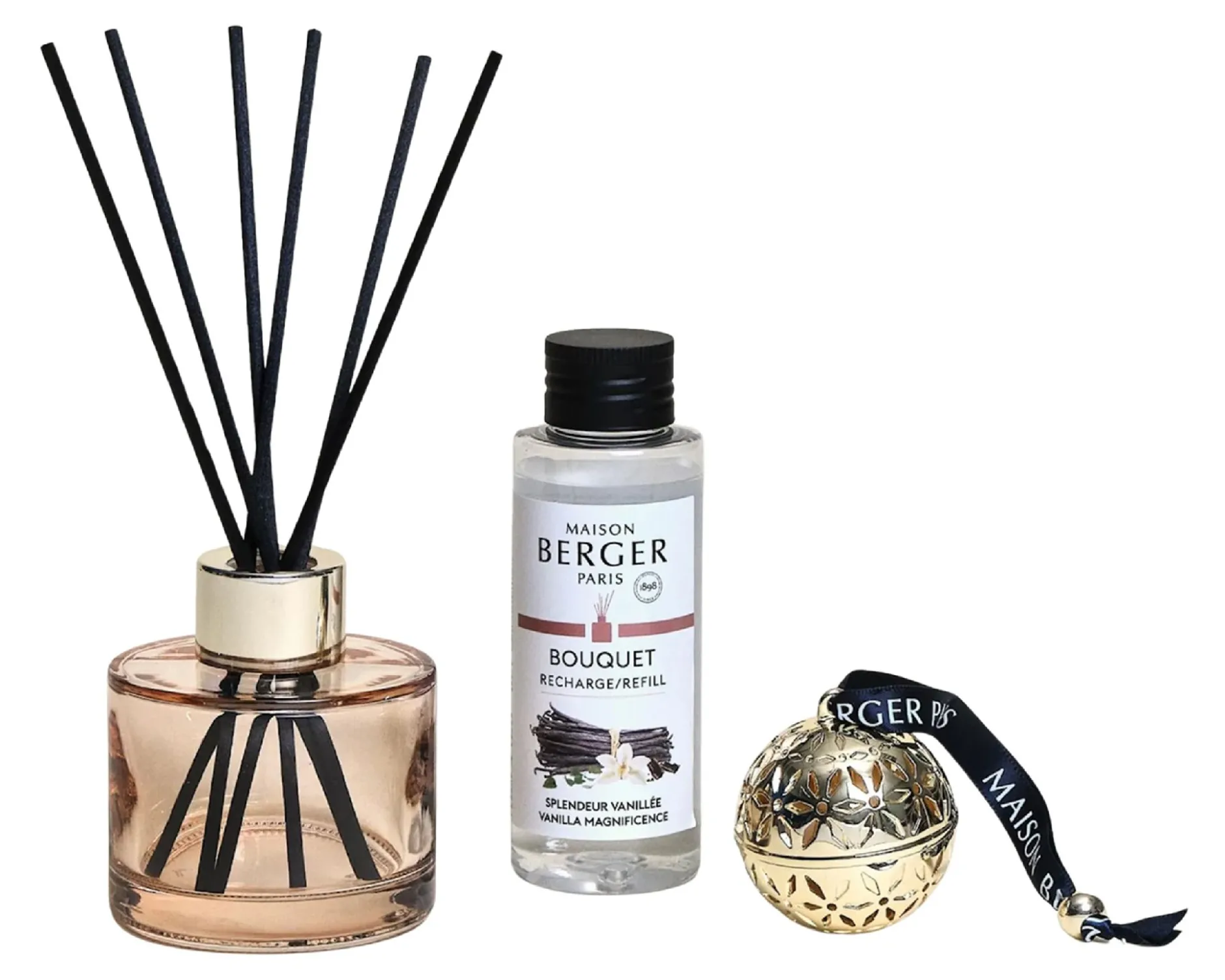 Box piccoli tesori pomelis mini bouquet e e ceramica splendeur vanillee Maison berger paris