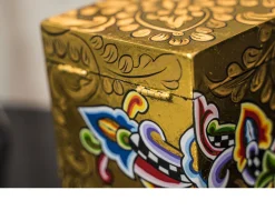 Box square gold dipinto a mano Tom's drag