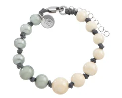 Bracciale aqua vetro di murano avorio Murrina murano venezia