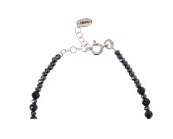 Bracciale argento brunito con ceramica Selezione zanolli