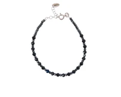 Bracciale argento brunito con ceramica Selezione zanolli