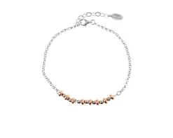 Bracciale argento con elementi centrali rosè Sovrani