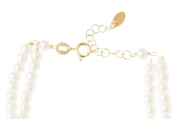 Bracciale argento con perle di fiume e cristallo vinaccia Selezione zanolli
