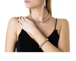 Bracciale argento e 3 anelli con zirconi bianchi Selezione zanolli