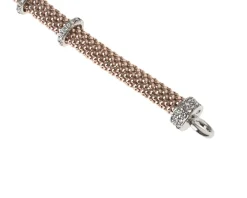 Bracciale argento e 3 anelli con zirconi bianchi Selezione zanolli