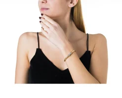 Bracciale argento tubogas con lavorazione centrale Selezione zanolli