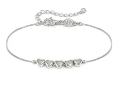Bracciale armonica argento cuori Nomination
