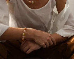 Bracciale aura vetro di murano topazio Murrina murano venezia