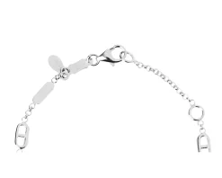 Bracciale bimbo oro 750‰ bianco con piastrina Selezione zanolli