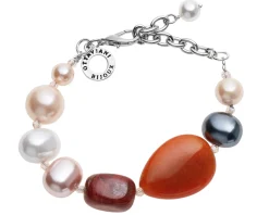 Bracciale con agata, perle e diaspro Ottaviani
