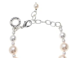 Bracciale con perle bianche e rosate Ottaviani